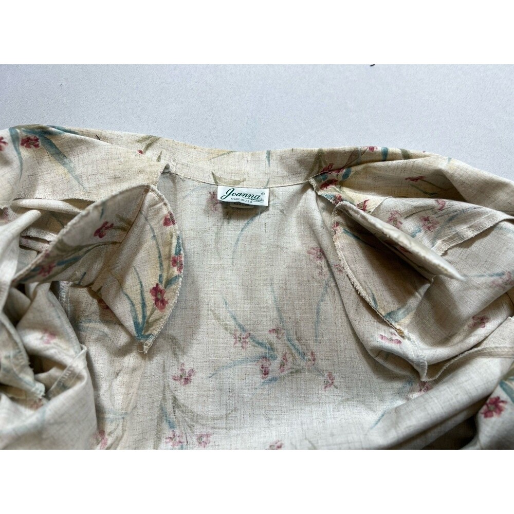 Vintage 80s Made In USA Joanna Floral Blazer Multicolor Medium - Picture 3 of 10